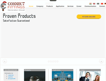 Tablet Screenshot of connectfittings.com